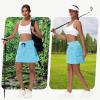 imageWomens 16quot 20quot Hiking Cargo Skort Skirt  High Waisted Golf Dressy Casual Workout Sport Skirt with Liner Quick DrySky Blue