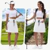 imageWomens 16quot 20quot Hiking Cargo Skort Skirt  High Waisted Golf Dressy Casual Workout Sport Skirt with Liner Quick DryWhite