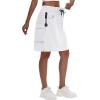 imageWomens 16quot 20quot Hiking Cargo Skort Skirt  High Waisted Golf Dressy Casual Workout Sport Skirt with Liner Quick DryWhite