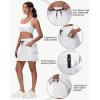 imageWomens 16quot 20quot Hiking Cargo Skort Skirt  High Waisted Golf Dressy Casual Workout Sport Skirt with Liner Quick DryWhite