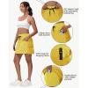 imageWomens 16quot 20quot Hiking Cargo Skort Skirt  High Waisted Golf Dressy Casual Workout Sport Skirt with Liner Quick DryYellow