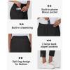 imageWomens Golf Pants Stretch with Zipper Pockets 78 Ankle Petite Slacks for Travel Casual Athletic Yoga Work BusinessBlack