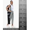 imageWomens Golf Pants Stretch with Zipper Pockets 78 Ankle Petite Slacks for Travel Casual Athletic Yoga Work BusinessLight Grey