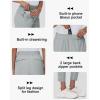 imageWomens Golf Pants Stretch with Zipper Pockets 78 Ankle Petite Slacks for Travel Casual Athletic Yoga Work BusinessLight Grey