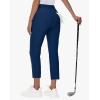 imageWomens Golf Pants Stretch with Zipper Pockets 78 Ankle Petite Slacks for Travel Casual Athletic Yoga Work BusinessNavy