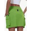 imageWomens Hiking Cargo Skort Skirt High Waisted Golf Dressy Casual with Zipper Pockets Workout Sport Quick Dry SkirtsArmy Green