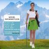 imageWomens Hiking Cargo Skort Skirt High Waisted Golf Dressy Casual with Zipper Pockets Workout Sport Quick Dry SkirtsArmy Green