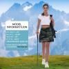 imageWomens Hiking Cargo Skort Skirt High Waisted Golf Dressy Casual with Zipper Pockets Workout Sport Quick Dry SkirtsCamo