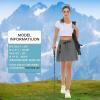 imageWomens Hiking Cargo Skort Skirt High Waisted Golf Dressy Casual with Zipper Pockets Workout Sport Quick Dry SkirtsDark Gray