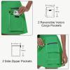 imageWomens Hiking Cargo Skort Skirt High Waisted Golf Dressy Casual with Zipper Pockets Workout Sport Quick Dry SkirtsGreen