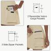 imageWomens Hiking Cargo Skort Skirt High Waisted Golf Dressy Casual with Zipper Pockets Workout Sport Quick Dry SkirtsKhaki