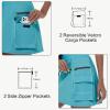 imageWomens Hiking Cargo Skort Skirt High Waisted Golf Dressy Casual with Zipper Pockets Workout Sport Quick Dry SkirtsLight Blue