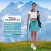 imageWomens Hiking Cargo Skort Skirt High Waisted Golf Dressy Casual with Zipper Pockets Workout Sport Quick Dry SkirtsLight Blue