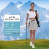 imageWomens Hiking Cargo Skort Skirt High Waisted Golf Dressy Casual with Zipper Pockets Workout Sport Quick Dry SkirtsLight Grey