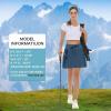 imageWomens Hiking Cargo Skort Skirt High Waisted Golf Dressy Casual with Zipper Pockets Workout Sport Quick Dry SkirtsNavy Blue