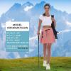 imageWomens Hiking Cargo Skort Skirt High Waisted Golf Dressy Casual with Zipper Pockets Workout Sport Quick Dry SkirtsPeach