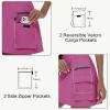imageWomens Hiking Cargo Skort Skirt High Waisted Golf Dressy Casual with Zipper Pockets Workout Sport Quick Dry SkirtsPink