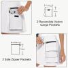 imageWomens Hiking Cargo Skort Skirt High Waisted Golf Dressy Casual with Zipper Pockets Workout Sport Quick Dry SkirtsWhite