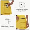 imageWomens Hiking Cargo Skort Skirt High Waisted Golf Dressy Casual with Zipper Pockets Workout Sport Quick Dry SkirtsYellow