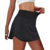 imageWomens Pleated Tennis Skirt  Golf Skorts for Woman High Waisted Lightweight Athletic Pickleball Skorts with PocketsBlack
