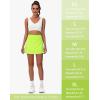 imageWomens Pleated Tennis Skirt  Golf Skorts for Woman High Waisted Lightweight Athletic Pickleball Skorts with PocketsBright Green