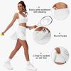 imageWomens Pleated Tennis Skirt  Golf Skorts for Woman High Waisted Lightweight Athletic Pickleball Skorts with PocketsWhite