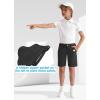imageYouth Boys Golf Shorts Stretch Lightweight Kids School Uniform Clothes Flat Front Casual Khaki Hybrid Chino Dress ShortBlack