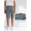imageYouth Boys Golf Shorts Stretch Lightweight Kids School Uniform Clothes Flat Front Casual Khaki Hybrid Chino Dress ShortGrey