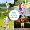 imageYouth Boys Golf Shorts Stretch Lightweight Kids School Uniform Clothes Flat Front Casual Khaki Hybrid Chino Dress ShortWhite