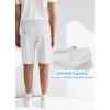 imageYouth Boys Golf Shorts Stretch Lightweight Kids School Uniform Clothes Flat Front Casual Khaki Hybrid Chino Dress ShortWhite