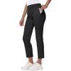imageWomens Golf Pants Stretch with Zipper Pockets 78 Ankle Petite Slacks for Travel Casual Athletic Yoga Work BusinessBlack