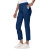 imageWomens Golf Pants Stretch with Zipper Pockets 78 Ankle Petite Slacks for Travel Casual Athletic Yoga Work BusinessNavy