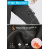 imageWomens Fleece Lined Hiking Joggers Pants Hight Waist Water Resistant Winter Cold Weather Thermal Sweatpant Cargo PocketGrey