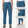 imageWomens Hiking Cargo Pants Quick Dry Lightweight Water Resistant UPF 50 Travel Athletic Pants with Zipper PocketsLight Blue