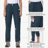 imageWomens Hiking Cargo Pants Quick Dry Lightweight Water Resistant UPF 50 Travel Athletic Pants with Zipper PocketsNavy Blue