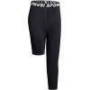 imageYouth Boys One Leg Compression Pants  34 Kids Basketball Tights Girls Football Soccer Leggings Sports Base LayerBlack Left Long