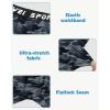 imageYouth Boys One Leg Compression Pants  34 Kids Basketball Tights Girls Football Soccer Leggings Sports Base LayerCamo Grey Right Long