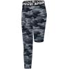 imageYouth Boys One Leg Compression Pants  34 Kids Basketball Tights Girls Football Soccer Leggings Sports Base LayerCamo Grey Right Long