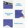 imageYouth Boys One Leg Compression Pants  34 Kids Basketball Tights Girls Football Soccer Leggings Sports Base LayerDark Purple Right Long