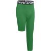 imageYouth Boys One Leg Compression Pants  34 Kids Basketball Tights Girls Football Soccer Leggings Sports Base LayerGreen Left Long