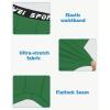 imageYouth Boys One Leg Compression Pants  34 Kids Basketball Tights Girls Football Soccer Leggings Sports Base LayerGreen Right Long