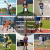 imageYouth Boys One Leg Compression Pants  34 Kids Basketball Tights Girls Football Soccer Leggings Sports Base LayerGreen Right Long