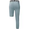 imageYouth Boys One Leg Compression Pants  34 Kids Basketball Tights Girls Football Soccer Leggings Sports Base LayerGrey Right Long