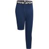 imageYouth Boys One Leg Compression Pants  34 Kids Basketball Tights Girls Football Soccer Leggings Sports Base LayerNavy Left Long