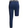 imageYouth Boys One Leg Compression Pants  34 Kids Basketball Tights Girls Football Soccer Leggings Sports Base LayerNavy Left Long