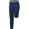 imageYouth Boys One Leg Compression Pants  34 Kids Basketball Tights Girls Football Soccer Leggings Sports Base LayerNavy Right Long