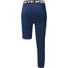 imageYouth Boys One Leg Compression Pants  34 Kids Basketball Tights Girls Football Soccer Leggings Sports Base LayerNavy Right Long