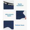 imageYouth Boys One Leg Compression Pants  34 Kids Basketball Tights Girls Football Soccer Leggings Sports Base LayerNavy Right Long