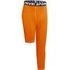 imageYouth Boys One Leg Compression Pants  34 Kids Basketball Tights Girls Football Soccer Leggings Sports Base LayerOrange Left Long