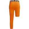 imageYouth Boys One Leg Compression Pants  34 Kids Basketball Tights Girls Football Soccer Leggings Sports Base LayerOrange Left Long